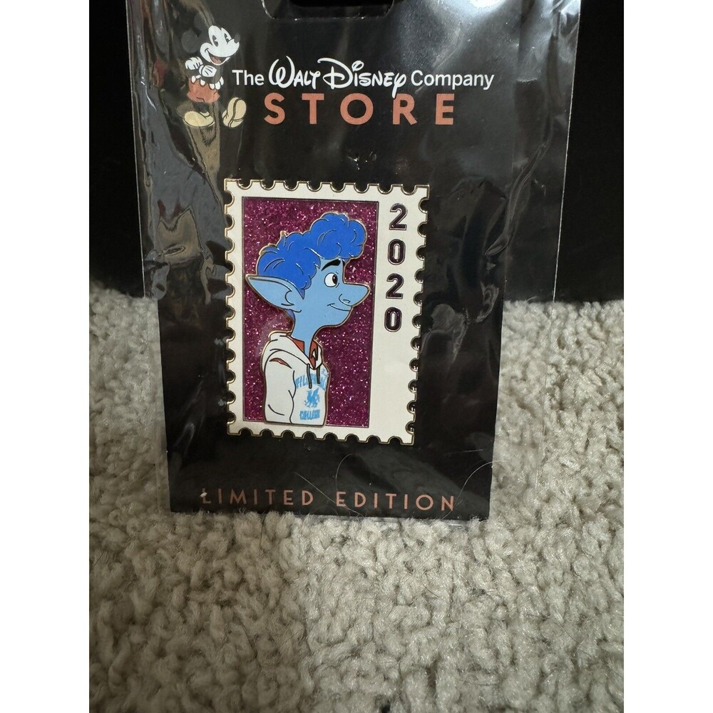 DEC Ian 2020 Pixar Commemorative Stamp Set Onward LE 250 Disney Pin